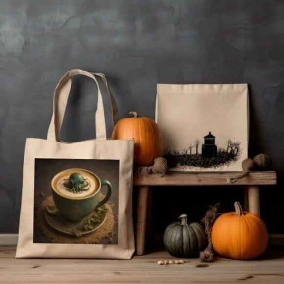Embrace the Mythos - Cthulhu Coffee Latte H.P. Lovecraft Pumpkin Spice Coffee - Picture 1 of 3